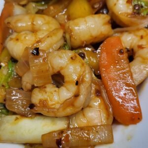 Crevettes à la sauce piquante
