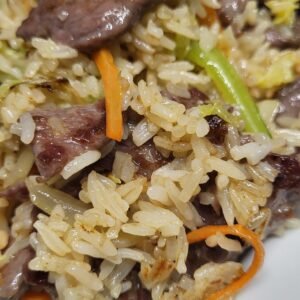 Riz sauté aux bœufs