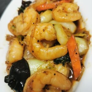Crevettes aux poivres noirs